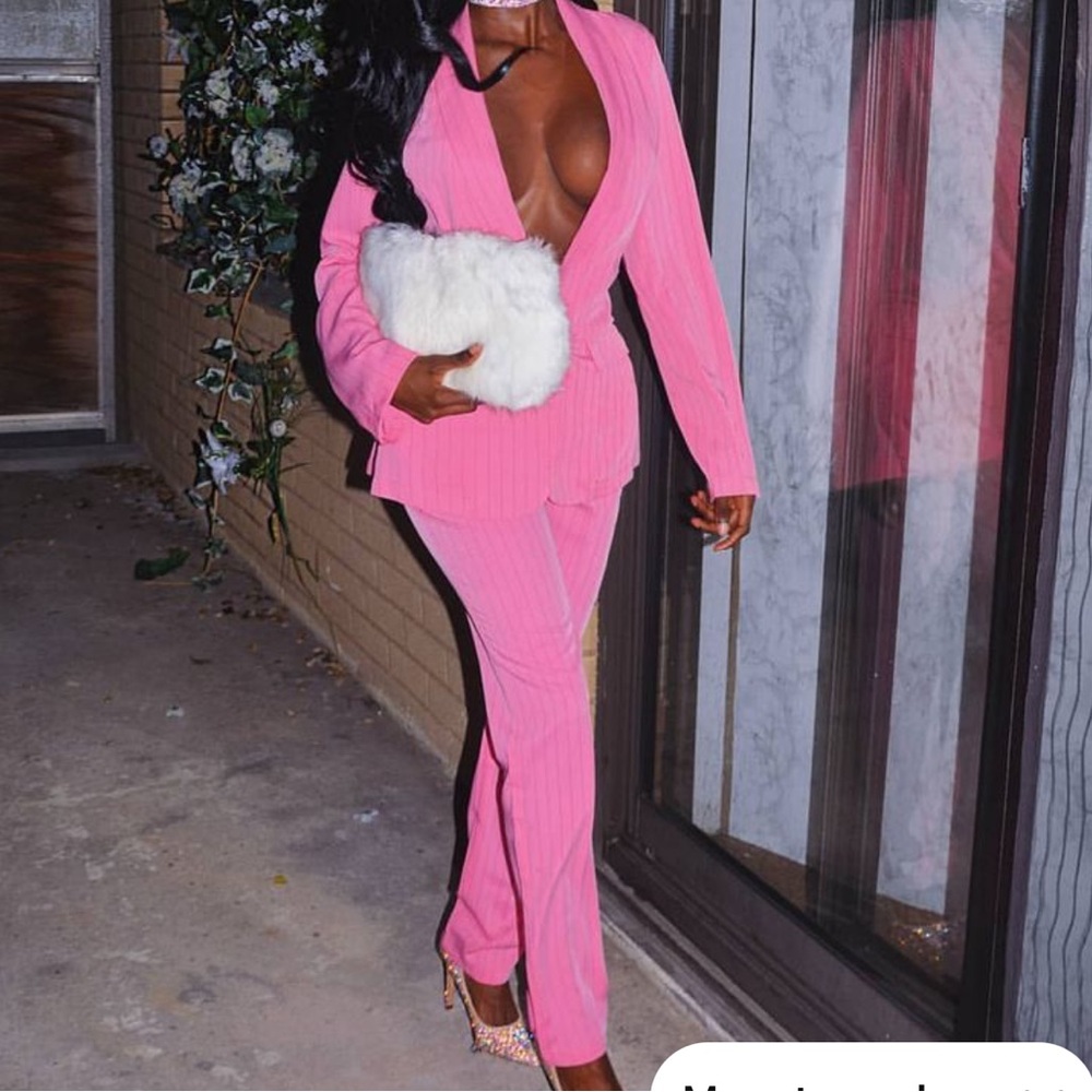 Hot Miami Styles Pink Suit Blazer